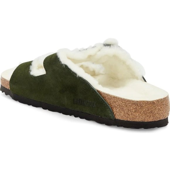 Birkenstock Arizona Shearling Mt. View Green Men's Size EUR 42 US 9-R #1021585 - Picture 4 of 5